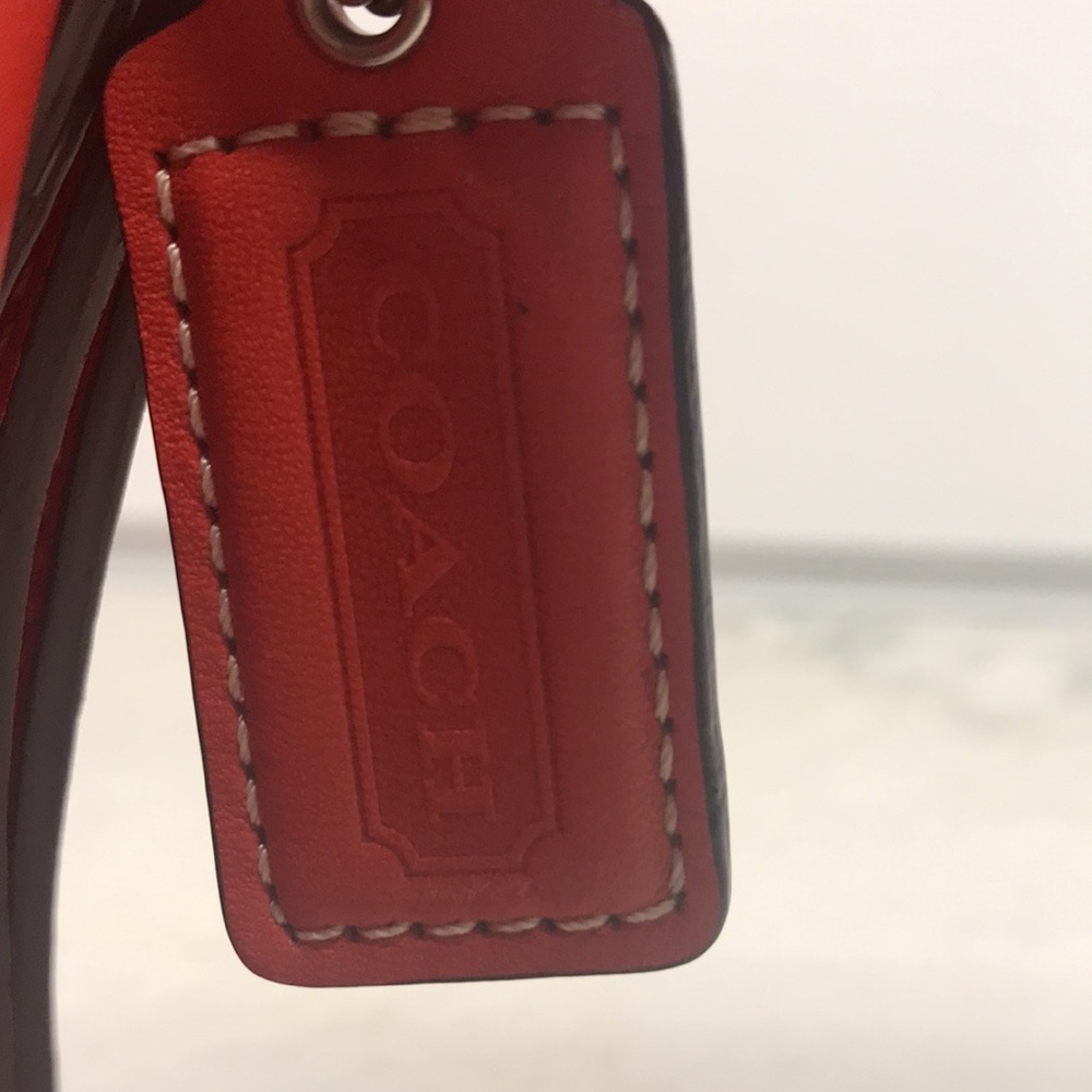 Coach New York East West Salmon colored Satchel - Picture 4 of 10